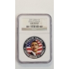 Image 1 : NGC Liberia 2009 Colorized $5 Barack Obama KM-993 Gem Proof Silver Plated Coin