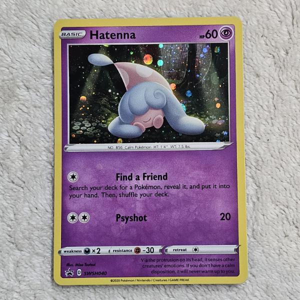 Pokémon TCG: Hatenna SWSH040 Holo Black Star Promo