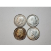 Image 1 : x4 Great Britain Silver Coins - See Description! 