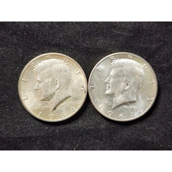 $1.00 Face Value in 90% Silver 1964 Kennedy Half Dollars
