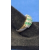Image 3 : 10K Gold Emerald And Diamond Cluster Ring - Size 7 - Weight: 3.1g