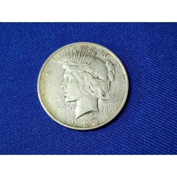 1922-D 90% Silver Peace Dollar