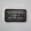 Image 1 : 5 Troy Oz .999 Fine Silver ENGELHARD Bar ~ In Great Condition!