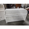 Image 7 : Lot of White Wicker Decorative Furniture & Home Items