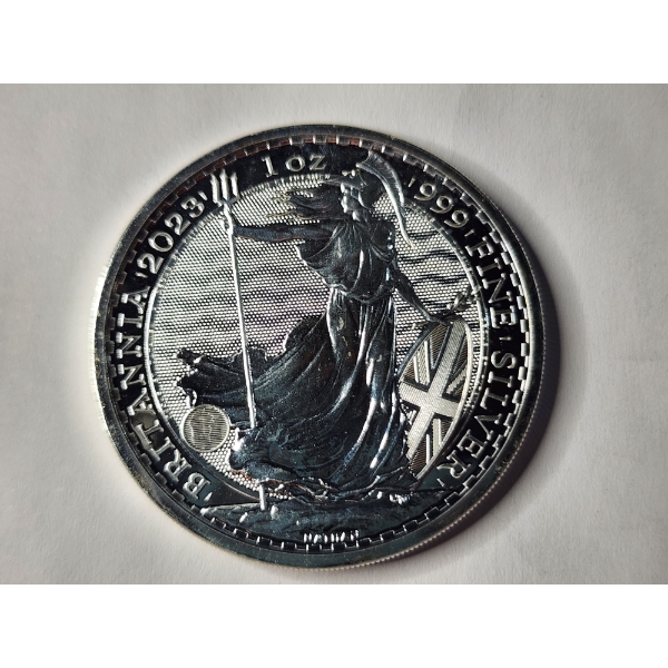 2023 Britannia 1 Oz .999 Fine Silver Round - Type 2 Ft. King Charles