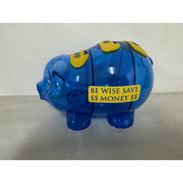 Brand New Piggy Bank - 3 Section - Spend, Save & Share - 8 Inches Long - Quality Bank