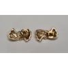 Image 4 : Tests As 14K Yellow Gold Vintage Style Women's Bow Earrings - Weight: 4.1g