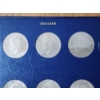 Image 4 : Eisenhower Dollar Coin Collection in Book, 35 Coins Total, Assorted Years, Face Value: $35.00
