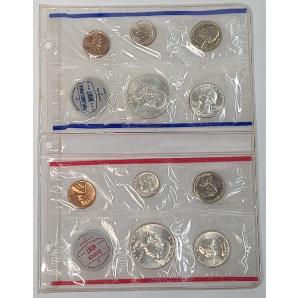 1962-P/1962-D Silver Uncirculated Coin Sets