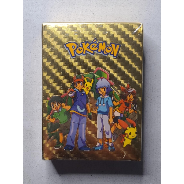 Set of 55 Limited Edition Gold Foiled Pokemon Cards New In Box