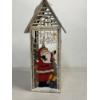 Image 1 : 13" Wooden Christmas Santa Decorative Display Box  - Brand New
