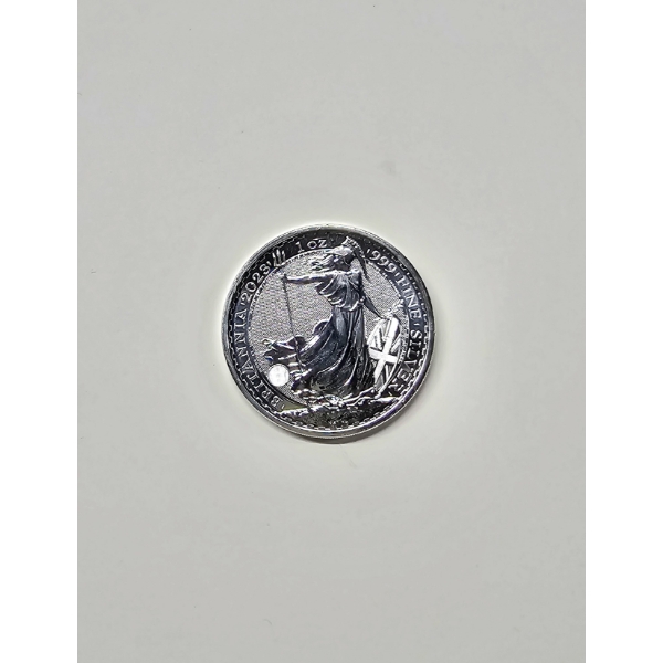 2023 .999 Fine Silver 1oz King Charles III British Silver Britannica Coin 