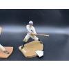 Image 3 : Baseball Figurines - Ty Cobb & Curt Schilling - ~6-7 inches - Arizona Diamondbacks #38 