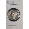 Image 2 : 1945-D 90% Silver Mercury Dime & 1947-D 90% Silver Roosevelt Dime - Face Value: $0.20