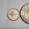 Image 6 : Three Foreign Silver Coins: Canada 10-Cent, Panama 1/2 Balboa, & German 1/2 Mark - See Description