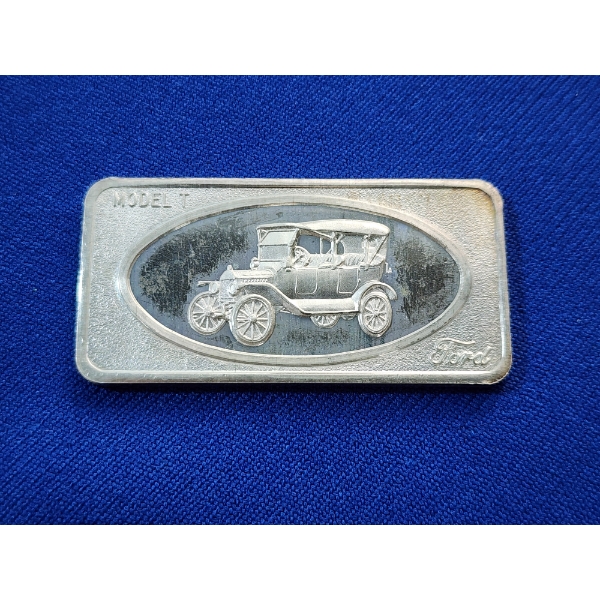 Patrick Mint San Francisco Ford Model T Design 1 Troy Ounce .999 Fine Silver Bar 