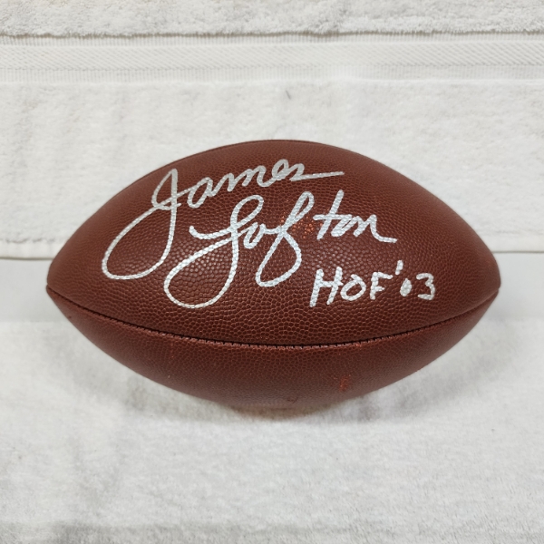 Hand Signed James Lofton Full Size Wilson NFL Football Inscribed "HOF '03"