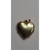 Image 5 : 14K Yellow Gold Two-Tone Heart-Shaped Textured Locket Pendant - Weight: 2.2g