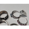 Image 8 : Large Lot of Sterling Silver Rings! 10 Assorted Rings - Total Weight: 26.2g