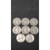 Image 1 : Assorted Years & Mint Marks 90% Silver Washington Head - Face Value: $2.00
