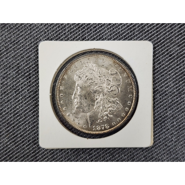 VERY NICE 1878 Morgan Silver Dollar Featuring 7 Over 8 Tail Feathers! ~ THIS IS AN INCREDIBLE COIN!