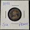 Image 1 : 1891 British Six Pence