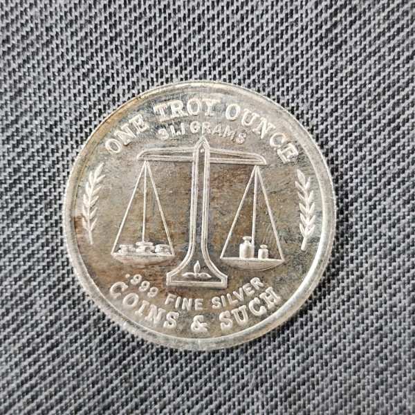 One Troy Ounce .999 Fine Silver Round Florida Sunshine State Design