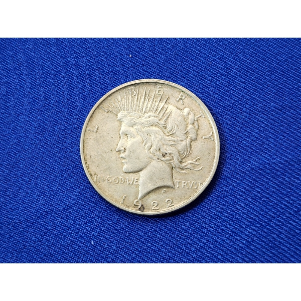 1922- D Silver Peace Dollar
