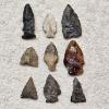 Image 1 : EARLY AMERICAN! Antique Assortment of Native American Stone Artifacts including Arrow/Spear Heads