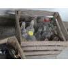Image 4 : Vintage Wood Crates, Metal Tumbler, Bottle Collection, Art Work, Tin Sign, Glassware & More! 
