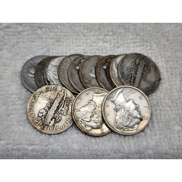 $1.30 Face Value in Assorted United States 90% Silver Dimes 