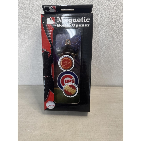 Chicago Cubs 11" By 5 1/2 " Magnetic Bottle Opener - New In The Box