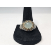 Image 1 : Gorgeous Sterling Silver Ring with Large Aquamarine Stone and Intricate Details - Size 9 - TW: 6.4g