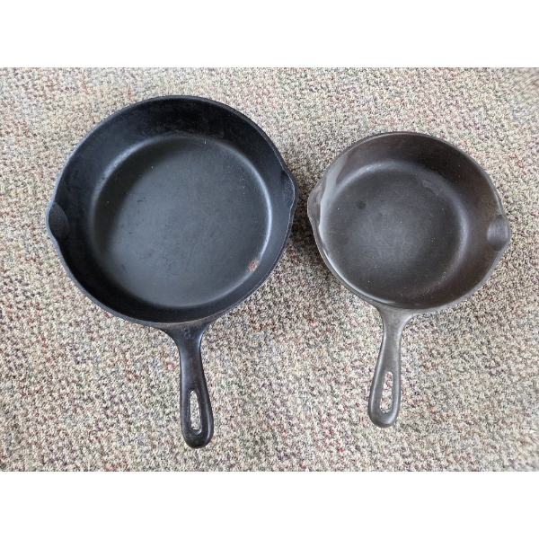 PICKUP IN CANTON - Great Condition Cast Iron #8 And #10 Pans 