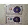 Image 1 : Two U.S. Silver Morgan Dollars in Display Cards & Protective Binder Page - 1885-O & 1899-O