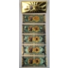 Image 1 : Set Of Novelty 24K Gold Plated Souvenir Bank Notes Featuring Donald Trump & Bitcoin