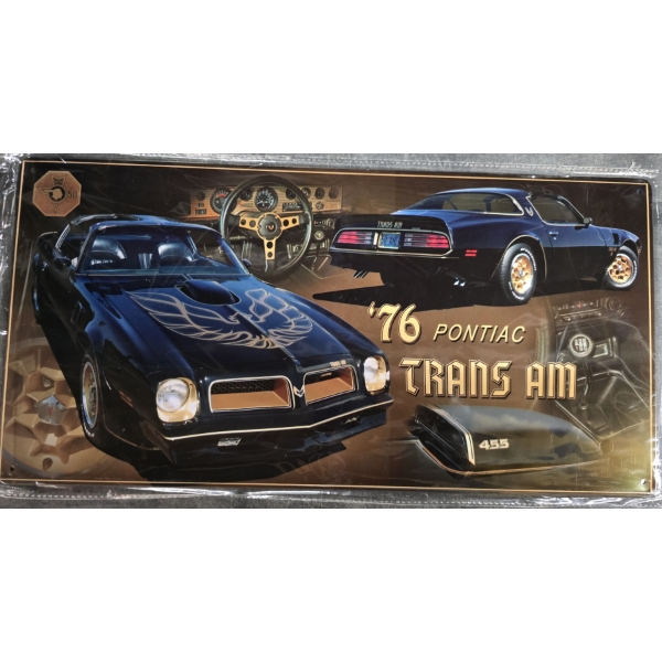 '76 Pontiac Trans Am Metal Sign - 19 x 9.5 - GM Official