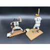 Image 4 : Jason Kendall & Roberto Clemente Baseball Figurines - Pirates #21 & Kansas City Royals #13 