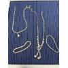 Image 1 : 2 Necklaces & 2 Bracelets - Costume Jewlry - Gorgeous Emerald Colored Bracelet 