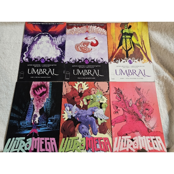 Lot of 6 Image Published Graphics Novels - Umbral (3) and UltraMega (3)
