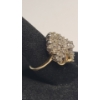 Image 3 : Women's 14K Yellow Gold Diamond Cluster Cocktail Ring - Size 7 - Weight: 7.2g