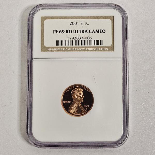 NGC PF69 RD Ultra Cameo 2001-S United States Lincoln Memorial Cent Penny