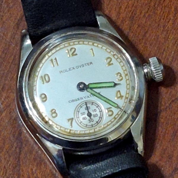 AMAZING CONDITION SUPER RARE 1941 ROLEX "OBSERVATORY" 3121 WWII (MILITARY) MEN'S WATCH