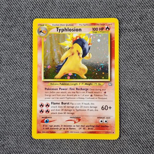 Typhlosion 17/111 Holo Rare Neo Genesis Vintage Pokemon Trading Card