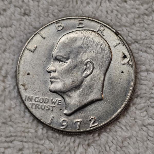 1972-D Eisenhower Dollar FV $1.00