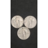 Image 1 : 1925 & (2) 1927 90% Silver Standing Liberty Quarters - Face Value: $0.75