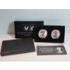 Image 1 : 2021 W & S Reverse Proof American Silver Eagle 2-Coin Designer Edition Set w/ Box & COA