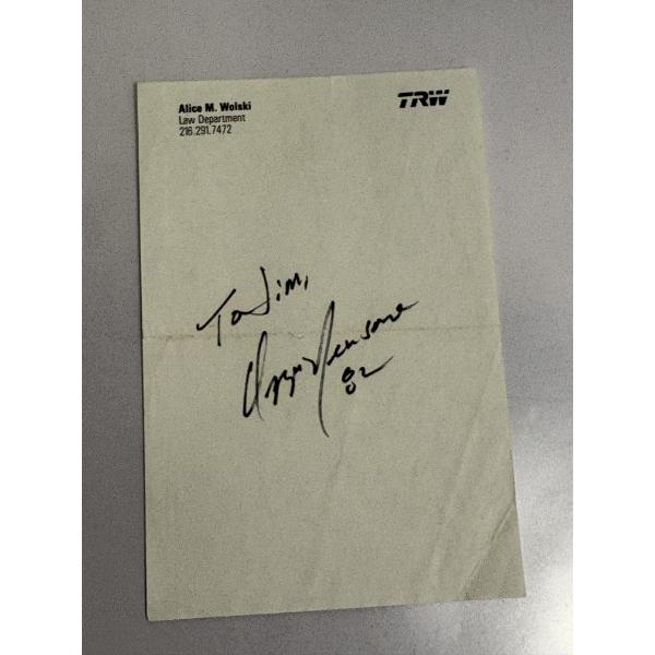 Ozzie Newsome Autograph 