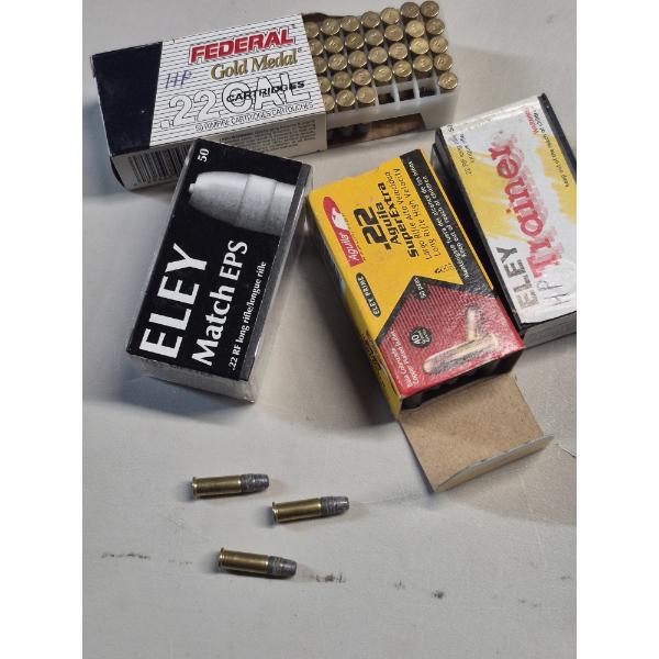 AMMO 22 CALIBER LONG RIFLE ROUNDS - 4 BOXES (200 COUNT) - SEE PICS