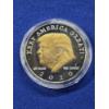 Image 3 : Limited Edition! 2021-2025 Donald Trump Gold Plated Bar & 2020 Gold Plated Challenge Coin